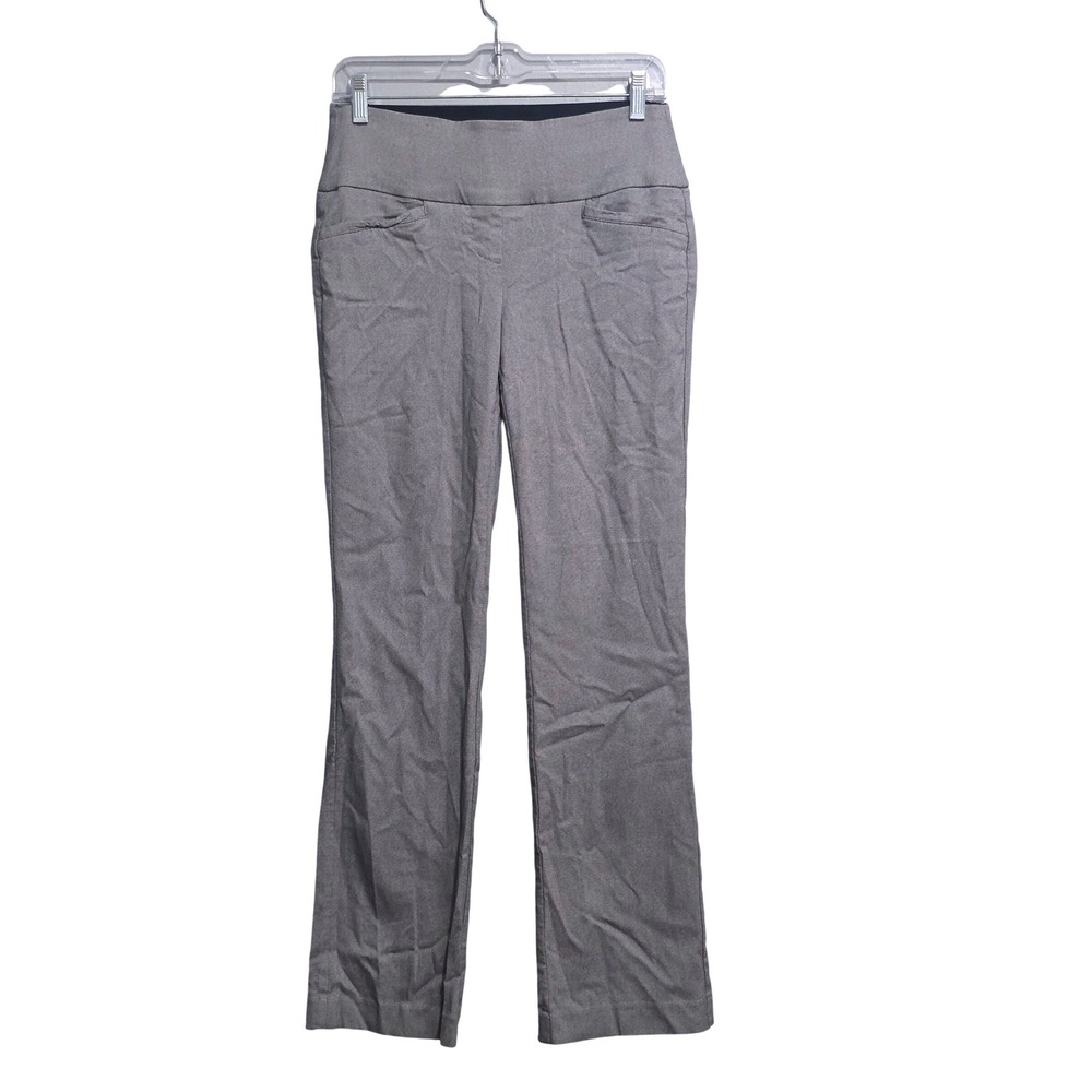 Apt 9 Womens Gray Stretch Pull On Dress Pants Straight Leg Size S
